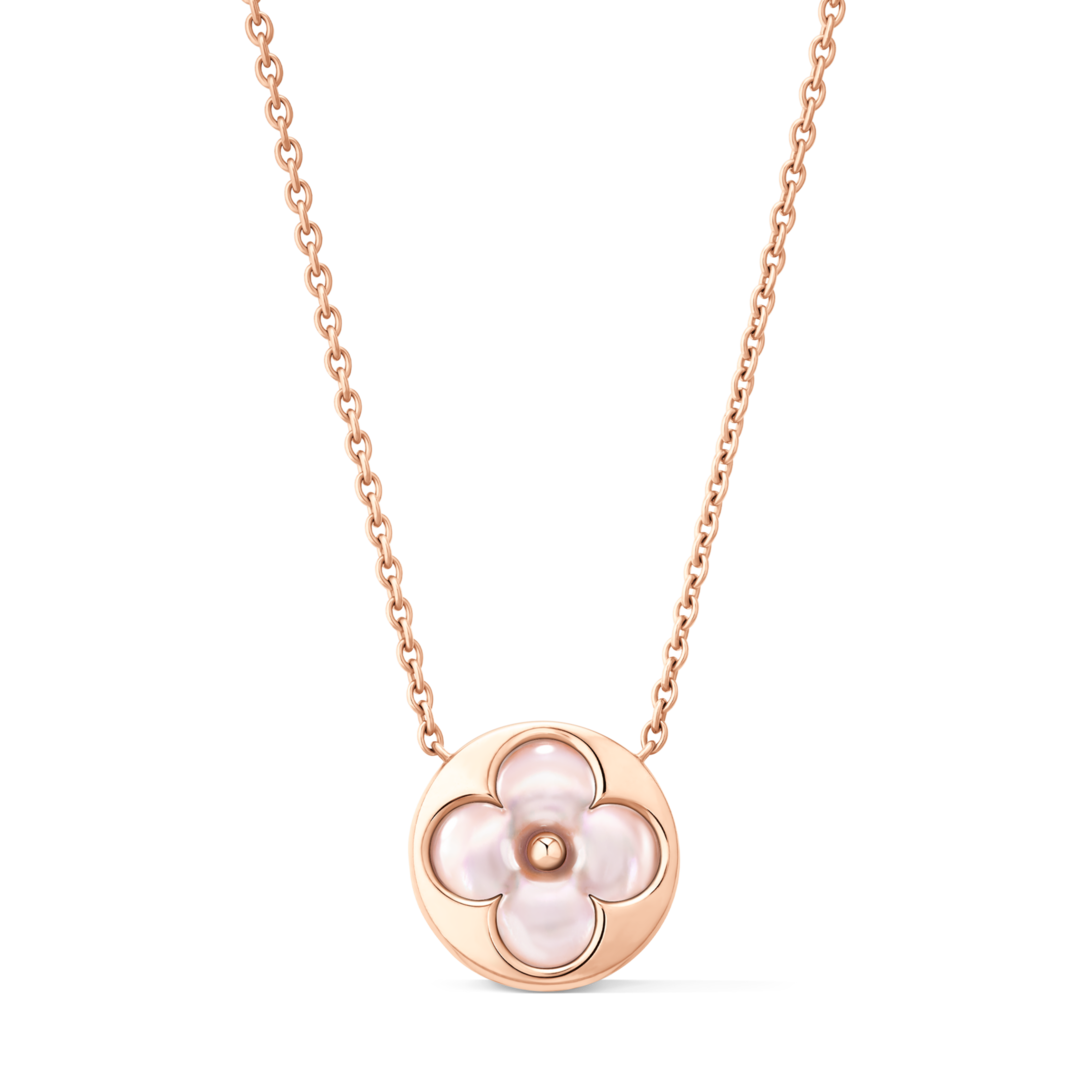 ペンダント カラー ブロッサム サン M (ピンクゴールド×ピンク マザー